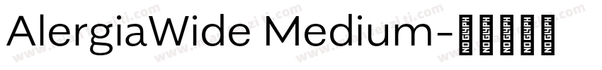 AlergiaWide Medium字体转换